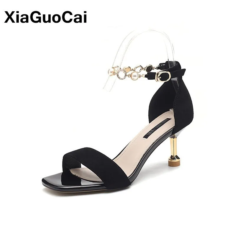 Black Women Sandals High Heels Sexy Mature Ladies Shoes Spring Autumn Woman's Sandal Square Toe Buckle New Arrival Footwear
Black Women Sandals High Heels Sexy Mature Ladies Shoes Spring Autumn Woman's Sandal Square Toe Buckle New Arrival Footwear