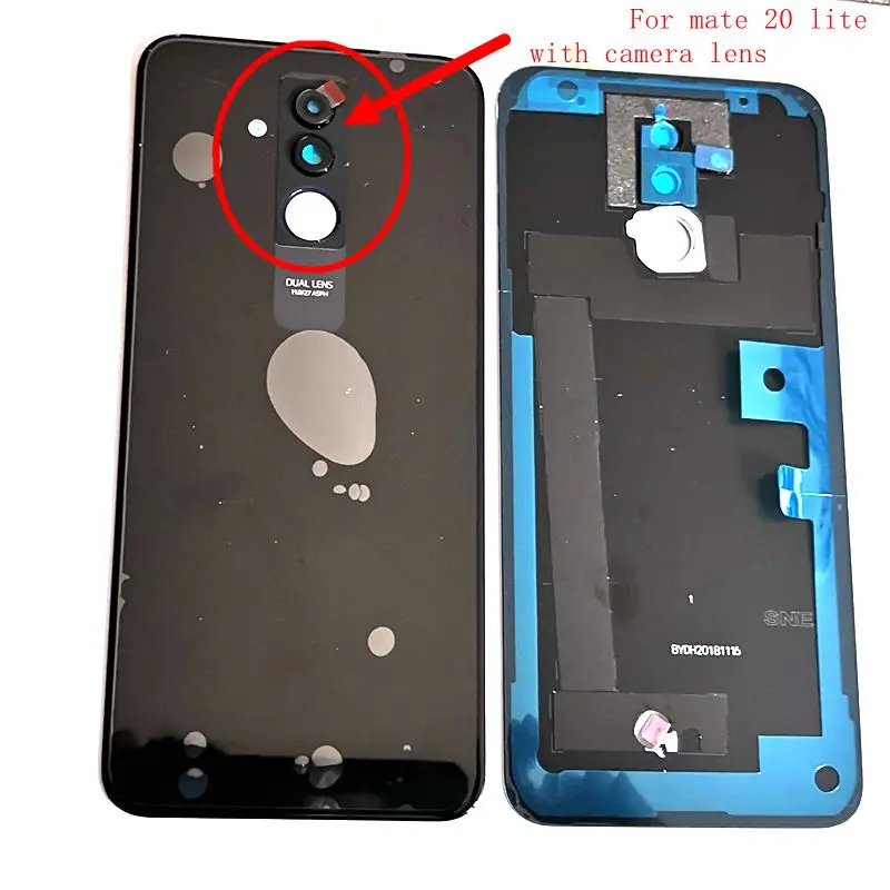 For Huawei mate 20 lite Battery cover back rear door housing For mate 20lite back frame glass spare parts with camera lens
For Huawei mate 20 lite Battery cover back rear door housing For mate 20lite back frame glass spare parts with camera lens