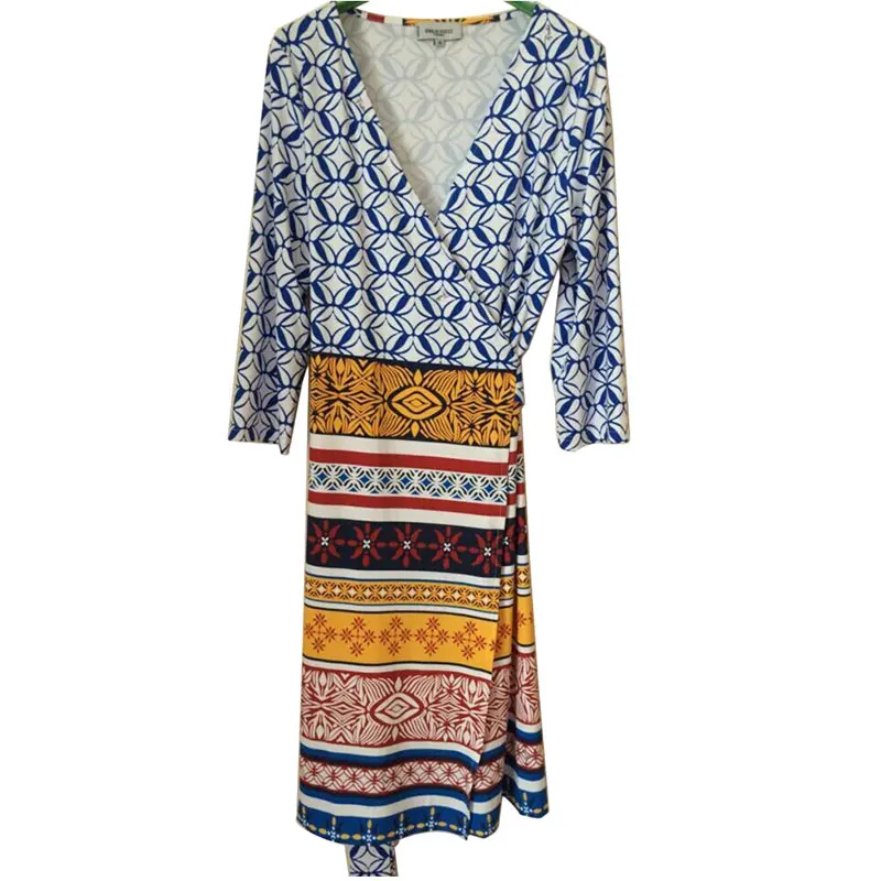 2019 Summer Women V-Neck Croppped Sleeve Print Wrap Dress With Belt Ladies High Waist Elastic Cardigan Vintage Dresses
2019 Summer Women V-Neck Croppped Sleeve Print Wrap Dress With Belt Ladies High Waist Elastic Cardigan Vintage Dresses