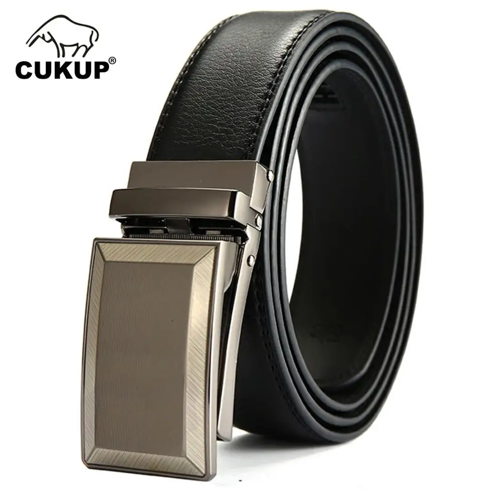 CUKUP Charming Men Genuine Leather Belts High Quality Formal Sliver Automatic Metal Belt for Men Buckle Cowhide Pants NCK678
CUKUP Charming Men Genuine Leather Belts High Quality Formal Sliver Automatic Metal Belt for Men Buckle Cowhide Pants NCK678