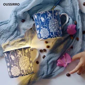 OUSSIRRO European mug Retro Golden cup mouth Bone china coffee cup Couple creative Ceramic cup
OUSSIRRO European mug Retro Golden cup mouth Bone china coffee cup Couple creative Ceramic cup