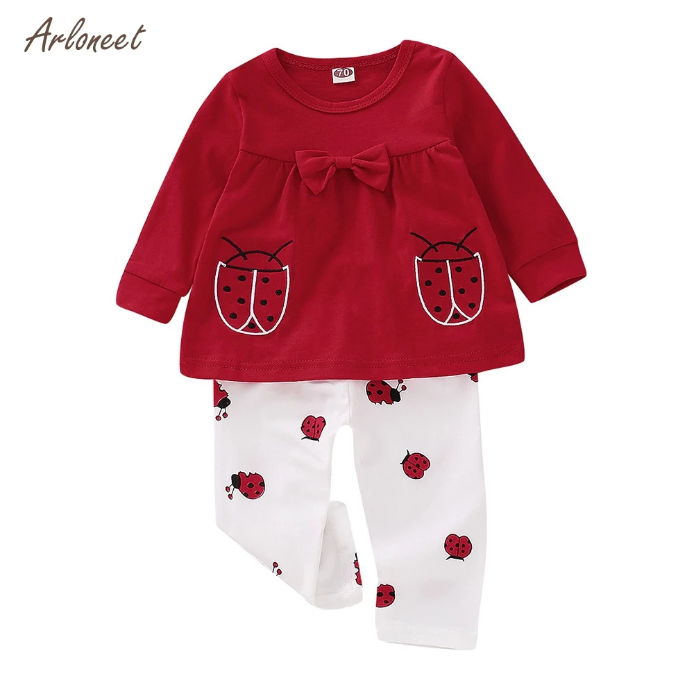 ARLONEE hot newborn baby boys girls fashion winter outfits sets Long Sleeve Beetle Cartoon Print Top + Pants Two Piece Set 2018
ARLONEE hot newborn baby boys girls fashion winter outfits sets Long Sleeve Beetle Cartoon Print Top + Pants Two Piece Set 2018
