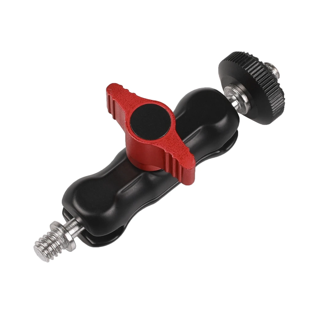 Multi-function Dual Ball Head Magic Arm with 1/4"-20 Thread Mount Adapter for Camera Cage Handheld Gimbal Monitor/LED Light Rig
Multi-function Dual Ball Head Magic Arm with 1/4"-20 Thread Mount Adapter for Camera Cage Handheld Gimbal Monitor/LED Light Rig