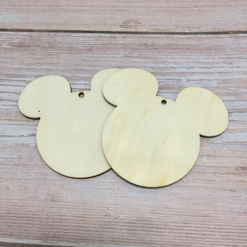 30 mouse head plain unfinished wood DIY craft (3)
