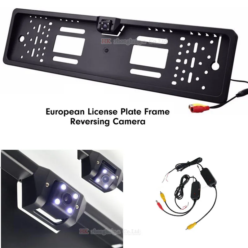 Wireless 2.4G Transmitter Receiver Wide Angle Waterproof Europrean / Russis Car License Plate Reverse Backup Night Vision Camera
Wireless 2.4G Transmitter Receiver Wide Angle Waterproof Europrean / Russis Car License Plate Reverse Backup Night Vision Camera