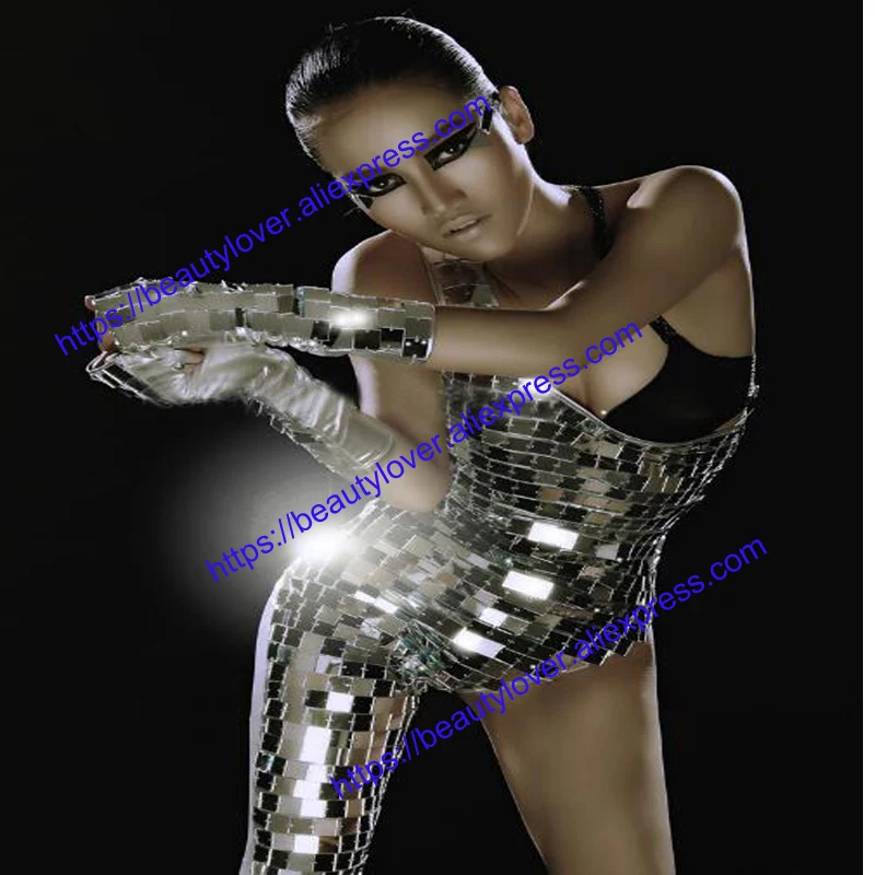 Nightclub Stage costumes Club Bar dancer Mirror Dj costume jumpsuit Mirror Dj costume jumpsuit
Nightclub Stage costumes Club Bar dancer Mirror Dj costume jumpsuit Mirror Dj costume jumpsuit