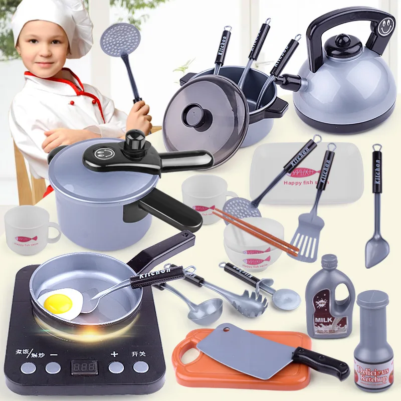 28Pcs Plastic Kids House Kitchen Toys Set Cooking Cookware Children Pretend Play Kitchen Playset Pans Toys for Children
28Pcs Plastic Kids House Kitchen Toys Set Cooking Cookware Children Pretend Play Kitchen Playset Pans Toys for Children