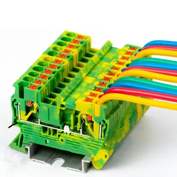 10Pcs PT-4PE Instead of PHOENIX CONTACT Ground Spring Feed Through Connection Push In Din Rail Terminal Block PT4-PE
10Pcs PT-4PE Instead of PHOENIX CONTACT Ground Spring Feed Through Connection Push In Din Rail Terminal Block PT4-PE