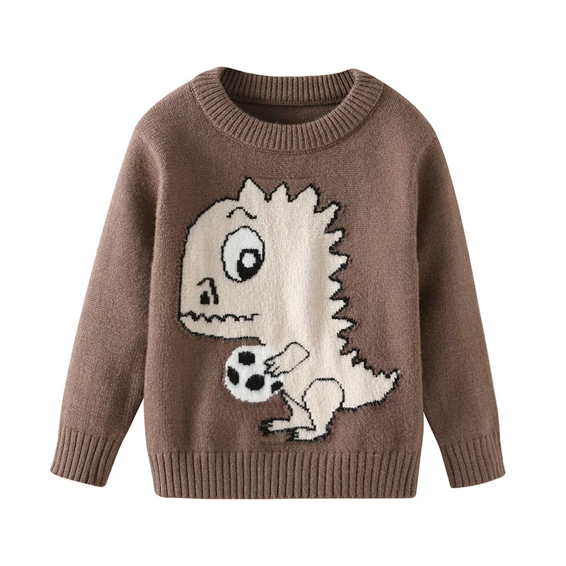 children's pullover sweater Dinosaur holding the ball autumn and winter boy girl cardigan jacquard long sleeve toddler sweater
children's pullover sweater Dinosaur holding the ball autumn and winter boy girl cardigan jacquard long sleeve toddler sweater