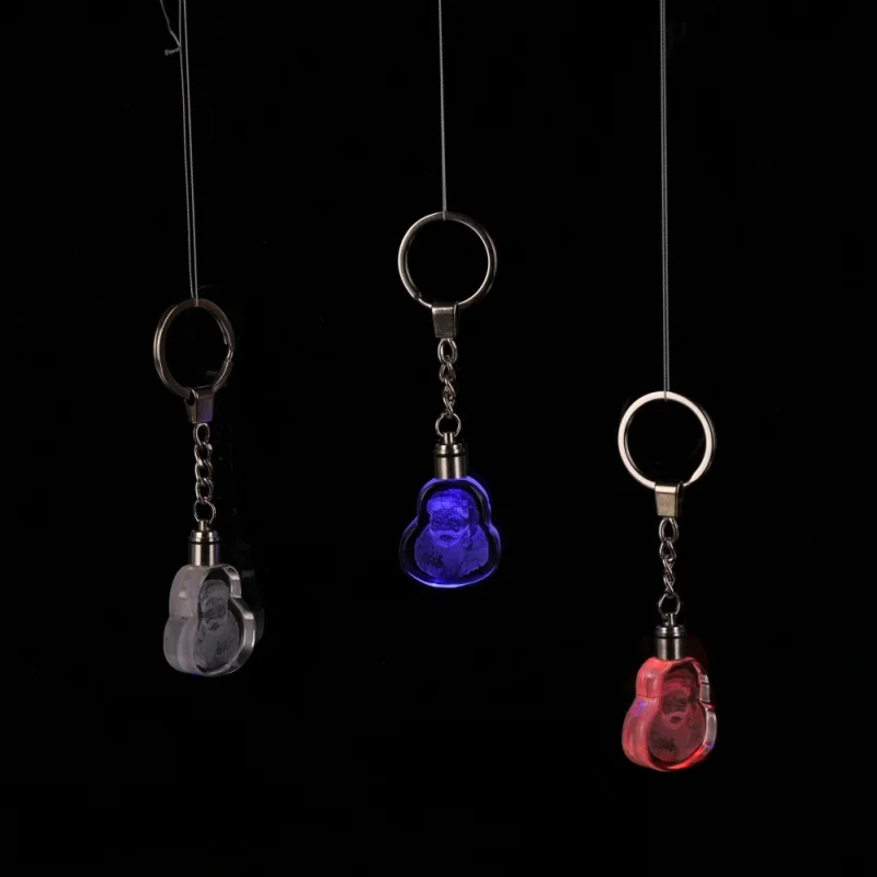 Colorful Crystal Keychain Pendant LED Santa Claus Lighting Keyring With Gift Box Personalized Christmas Drop Ornaments
Colorful Crystal Keychain Pendant LED Santa Claus Lighting Keyring With Gift Box Personalized Christmas Drop Ornaments