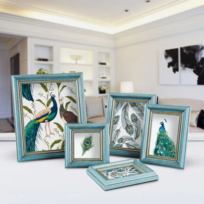 European Style Blue Composite Solid Wood Photo Frame With 4 Inches 5 Inches 7 Inches Modern Living Room Bedroom Study Home Decor
European Style Blue Composite Solid Wood Photo Frame With 4 Inches 5 Inches 7 Inches Modern Living Room Bedroom Study Home Decor