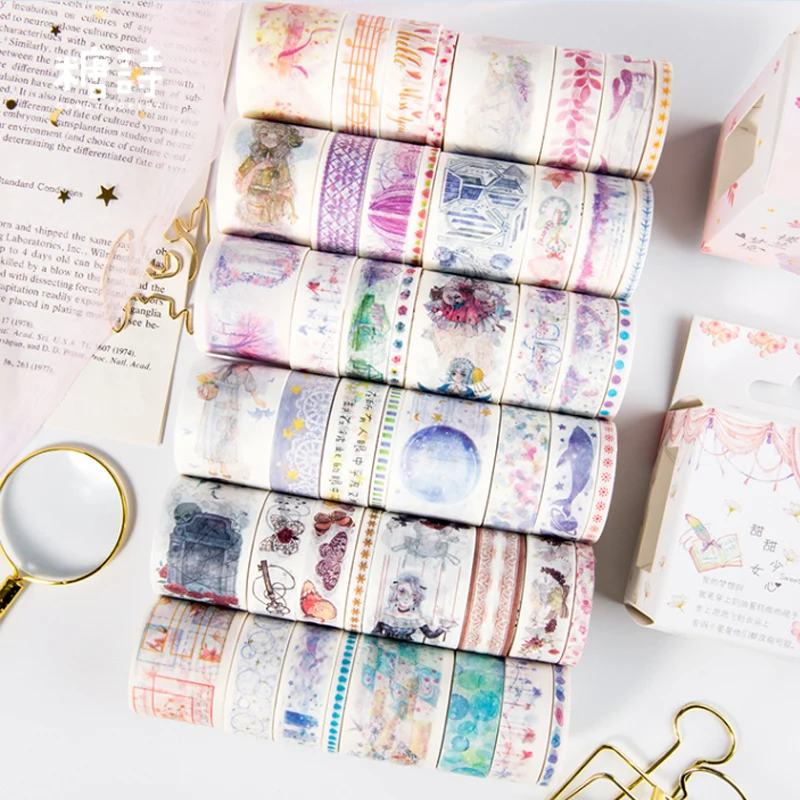 8 Pcs/Lot Girlish romance Fantasy cartoon washi tape diy decoration for scrapbooking masking tape adhesive tape
8 Pcs/Lot Girlish romance Fantasy cartoon washi tape diy decoration for scrapbooking masking tape adhesive tape