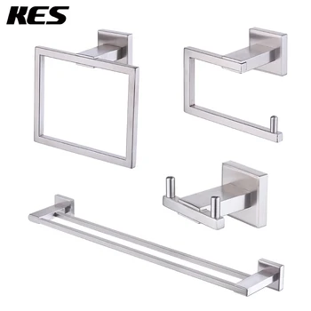 KES 4-Piece Bathroom Accessory Set SUS 304 Stainless Steel Brushed Finish Wall Mount, LA242-43
KES 4-Piece Bathroom Accessory Set SUS 304 Stainless Steel Brushed Finish Wall Mount, LA242-43