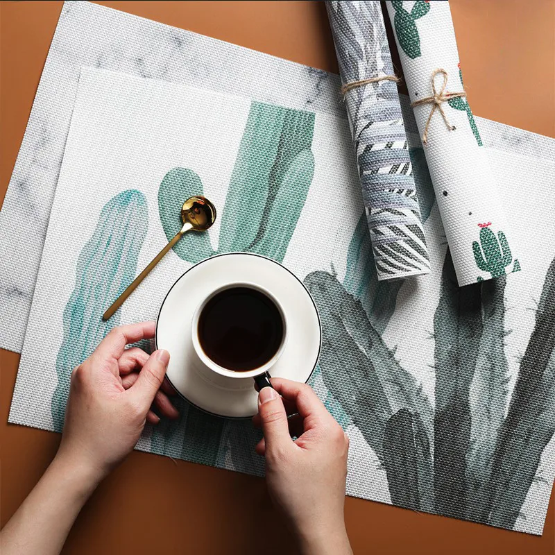 Printing PVC Baking Liner Table Mat Heat Insulation Plate Mats Waterproof Pot Food Mat Non-stick Cooking Tools Accessories HY 
Printing PVC Baking Liner Table Mat Heat Insulation Plate Mats Waterproof Pot Food Mat Non-stick Cooking Tools Accessories HY