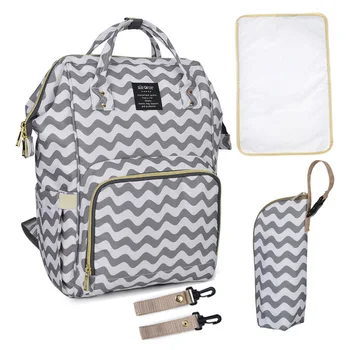 Striped Diaper bag Travel Mummy Maternity Backpack Waterproof Nappy Changing Bags Nursing Bag For Baby Stroller Wetbag
Striped Diaper bag Travel Mummy Maternity Backpack Waterproof Nappy Changing Bags Nursing Bag For Baby Stroller Wetbag
