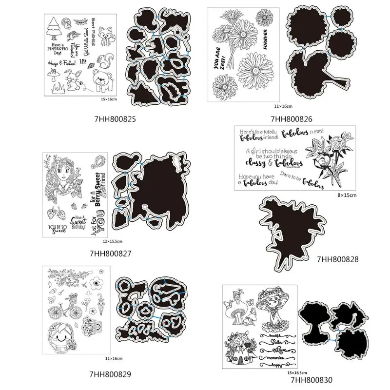 Lighthouse Daisies Pricess DIY Cutting Dies Stencil with Clear Stamp DIY Scrapbooking Embossing Paper Card Decor Mushroom Girl
Lighthouse Daisies Pricess DIY Cutting Dies Stencil with Clear Stamp DIY Scrapbooking Embossing Paper Card Decor Mushroom Girl