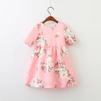 Spring Summer dresses for girls children 2018 new style floral patern A line dresses cute pink/beige princess dresses kids
Spring Summer dresses for girls children 2018 new style floral patern A line dresses cute pink/beige princess dresses kids