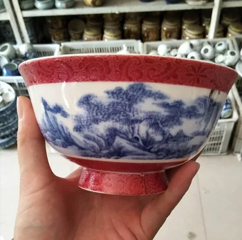 Antique blue and white porcelain bowl gugui Zi downhill picture bone porcelain bowl decoration antique porcelain free delivery
Antique blue and white porcelain bowl gugui Zi downhill picture bone porcelain bowl decoration antique porcelain free delivery