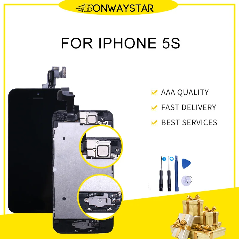 Полный комплект ЖК-дисплея для iphone 5S, с кнопкой «Домой» и камерой, для iphone A1453, A1457, A1518
Полный комплект ЖК-дисплея для iphone 5S, с кнопкой «Домой» и камерой, для iphone A1453, A1457, A1518