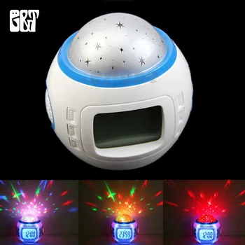 Desktop Digital Music Player Magic LED Sky Star Glowing Projector with Clock Thermometer for Children's Bedroom Home Decoration 
Desktop Digital Music Player Magic LED Sky Star Glowing Projector with Clock Thermometer for Children's Bedroom Home Decoration
