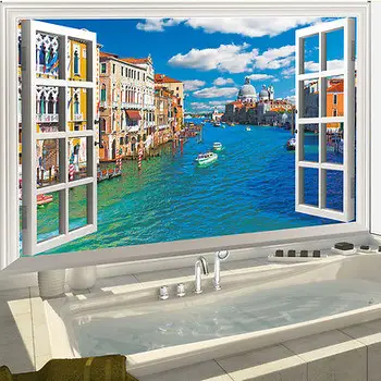 New arrival Venice of Italy 3D Window View Wall Sticker Large Mural Vinyl Decals Home Decor adesivo de parede asd
New arrival Venice of Italy 3D Window View Wall Sticker Large Mural Vinyl Decals Home Decor adesivo de parede asd