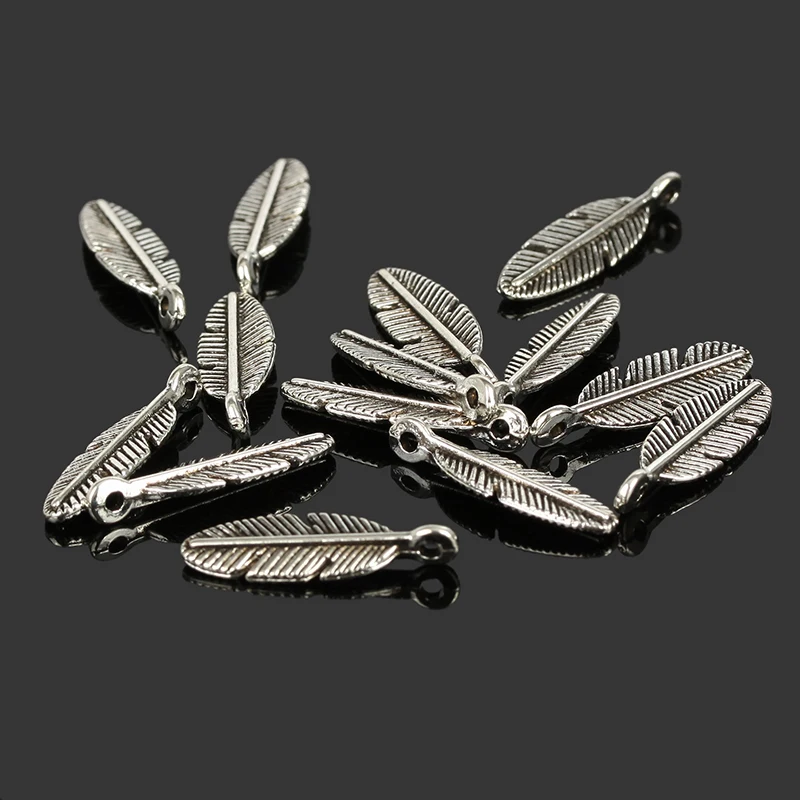 20x6mm Zinc Alloy Feather Charm Antique Silver Plated Pendant Jewelry Products Charms Diy Pendants For Necklace Bracelets 150Pcs
20x6mm Zinc Alloy Feather Charm Antique Silver Plated Pendant Jewelry Products Charms Diy Pendants For Necklace Bracelets 150Pcs