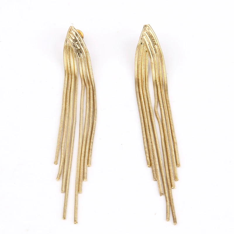 Fashion Long Earrings Personalized Antique Gold Alloy Chain Tassel Earrings for Women Fine Jewelry Accessories 2E660
Fashion Long Earrings Personalized Antique Gold Alloy Chain Tassel Earrings for Women Fine Jewelry Accessories 2E660
