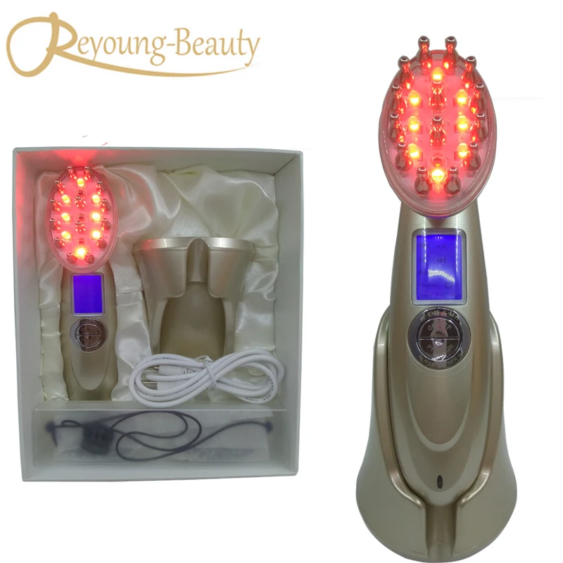 Mini Rechargeable LCD Screen RF+EMS+Red Photon+Laser Hair Follicle Stimulator Growth Regrowth Massager Comb Machine Home Use
Mini Rechargeable LCD Screen RF+EMS+Red Photon+Laser Hair Follicle Stimulator Growth Regrowth Massager Comb Machine Home Use
