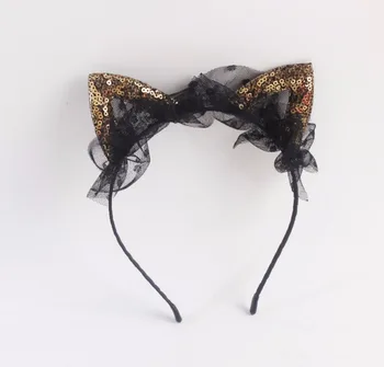 Stylish Black Blue Jean Polka Dots Fabric Cat Headband Halloween Animal Cosplay Costume Lace Sequin Cat Ear Headband
Stylish Black Blue Jean Polka Dots Fabric Cat Headband Halloween Animal Cosplay Costume Lace Sequin Cat Ear Headband