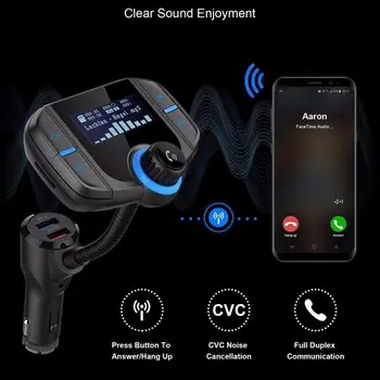 Wireless Bluetooth FM Transmitter Car Stereo Radio Receiver Audio MP3 TF Card Player Quick QC3.0 USB Cargador Handsfree Call Kit
Wireless Bluetooth FM Transmitter Car Stereo Radio Receiver Audio MP3 TF Card Player Quick QC3.0 USB Cargador Handsfree Call Kit