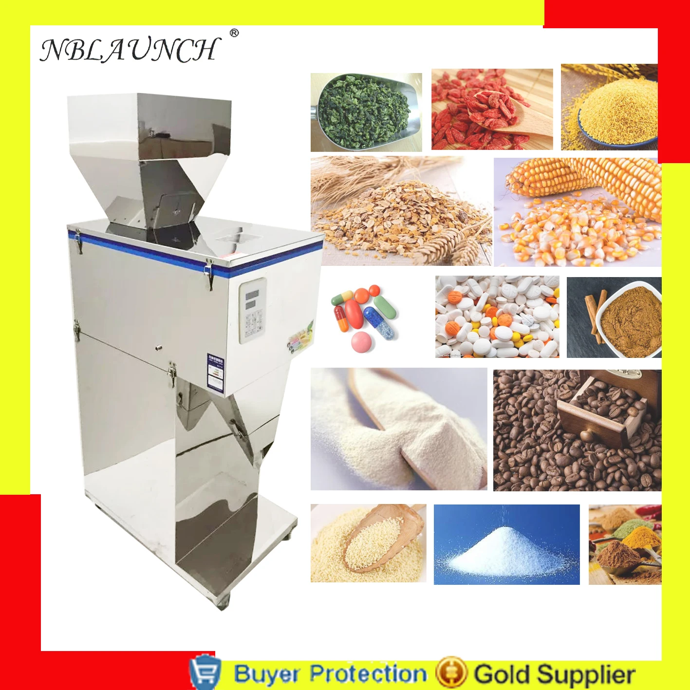 5000g Big Weight And Filling Machine Coffee Beans Tea Leaf Grain Seed Salt Rice Racking Machine Milk Powder Filler Free Shipping
5000g Big Weight And Filling Machine Coffee Beans Tea Leaf Grain Seed Salt Rice Racking Machine Milk Powder Filler Free Shipping