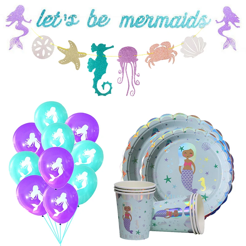 Little Mermaid Party Decors Garland Balloon Plate Cup Girl Princess Birthday Party Supplies DIY Baby Shower Table Decorations
Little Mermaid Party Decors Garland Balloon Plate Cup Girl Princess Birthday Party Supplies DIY Baby Shower Table Decorations