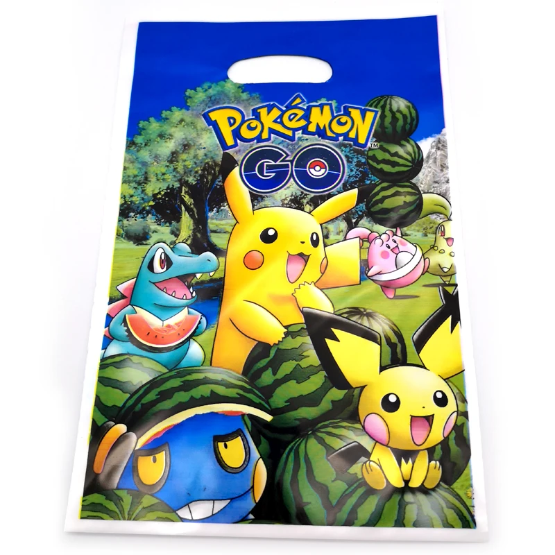 20pcs Happy Baby Shower Party Kids Boys Favors Pokemon Go Theme Plastic Loot Bags Birthday Decorate Pikachu Design Gifts Bags
20pcs Happy Baby Shower Party Kids Boys Favors Pokemon Go Theme Plastic Loot Bags Birthday Decorate Pikachu Design Gifts Bags