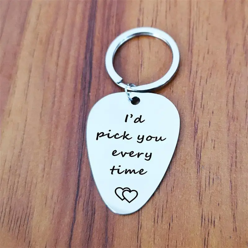 Personalized Keychain Guitar Pick Key RingGift Party Key Chain Hook for Dad Husband Boyfriend Birthday I 'd Pick You Every Time
Personalized Keychain Guitar Pick Key RingGift Party Key Chain Hook for Dad Husband Boyfriend Birthday I 'd Pick You Every Time