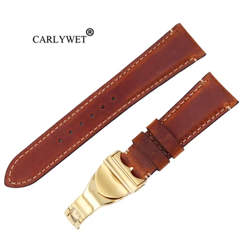 CARLYWET Wholesale 22mm Vintage Style Genuine Leather Replacement Wrist Watchband Strap Belt Loops Band Bracelets For IWC Tudor
CARLYWET Wholesale 22mm Vintage Style Genuine Leather Replacement Wrist Watchband Strap Belt Loops Band Bracelets For IWC Tudor