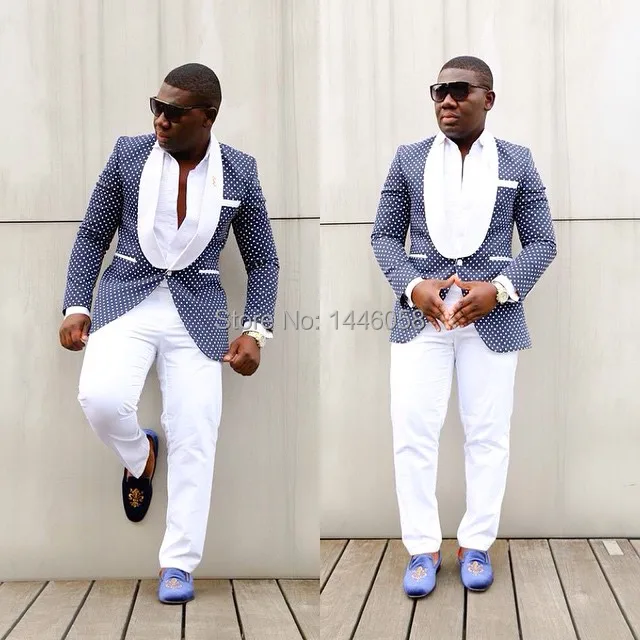 Latest Coat Pant Designs Groom Fashion Formal Dress Wedding Suits For Men Slim Fit Suit Blue Dots Prom Tuxedo Best Man Blazer
Latest Coat Pant Designs Groom Fashion Formal Dress Wedding Suits For Men Slim Fit Suit Blue Dots Prom Tuxedo Best Man Blazer