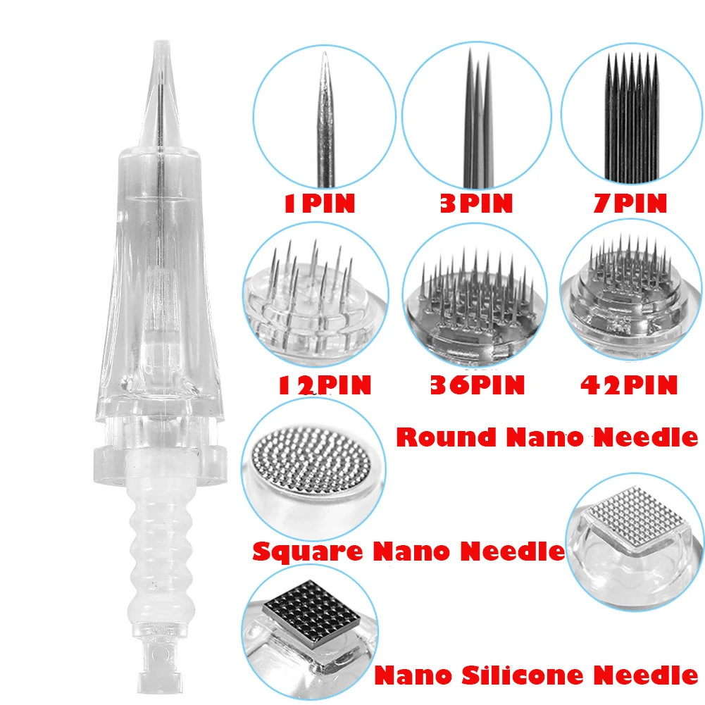 10Pcs Eyebrow Tattoo Cartridge Rotary Nano Needles Permanent Makeup Nano Needle Tips 9 Types For Electric Microneedle Stamp Pen
10Pcs Eyebrow Tattoo Cartridge Rotary Nano Needles Permanent Makeup Nano Needle Tips 9 Types For Electric Microneedle Stamp Pen