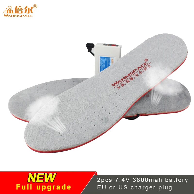 Warmspace Rechargeable Heated Insoles 3800Mah Feet Warm shoe Insoles Thermal Electric Foot Warmer Heated Insoles Outdoor Sports
Warmspace Rechargeable Heated Insoles 3800Mah Feet Warm shoe Insoles Thermal Electric Foot Warmer Heated Insoles Outdoor Sports
