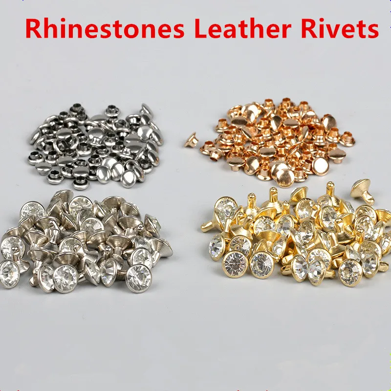 50sets 6mm 7mm 8mm 9mm Double Caps Metal Studs Spikes Decoration Brass Rhinestones Leather Rivets For Clothes Shoes DIY Crafts
50sets 6mm 7mm 8mm 9mm Double Caps Metal Studs Spikes Decoration Brass Rhinestones Leather Rivets For Clothes Shoes DIY Crafts