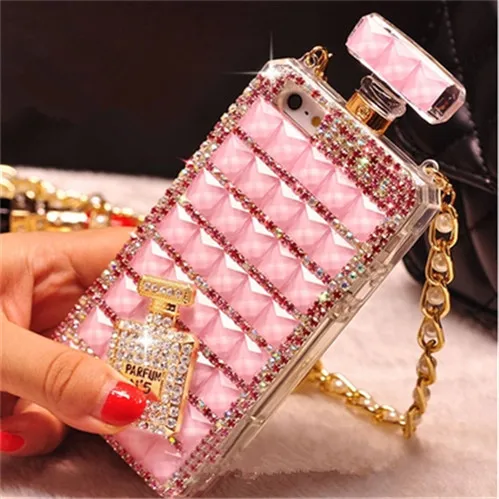 For Samsung Galaxy S8 S9 plus Note 8 Note 9 Case Luxury Rhinestone Gem Perfume Bottles Phone Cover With Chain TPU Silicone Cover
For Samsung Galaxy S8 S9 plus Note 8 Note 9 Case Luxury Rhinestone Gem Perfume Bottles Phone Cover With Chain TPU Silicone Cover