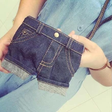 2016 Universal portable Jeans coat pants denim dust proof phone bag Power Bank mobile hard disk drive bag 5.5 inch