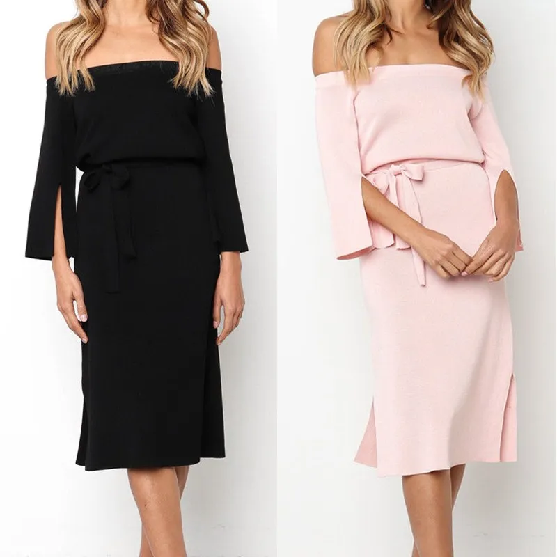 Elegant Women 2018 Fashion Vintage Style Summer Off Shoulder High Quality 2 Colors Solid Party Midi Dress Size S-XL
Elegant Women 2018 Fashion Vintage Style Summer Off Shoulder High Quality 2 Colors Solid Party Midi Dress Size S-XL
