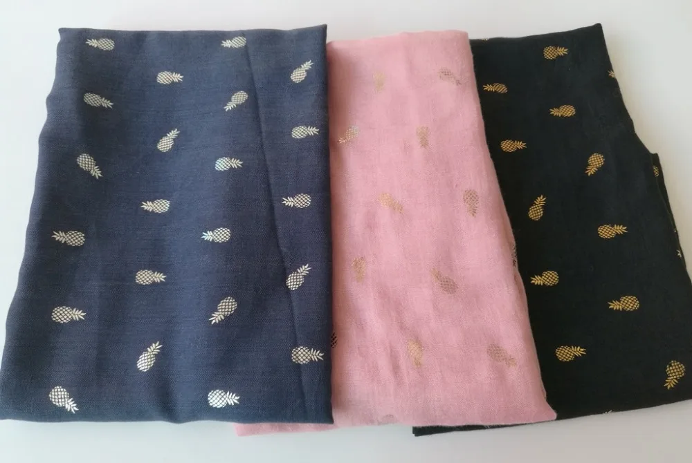 Fashion Pink Grey Navy Silver Foiled Pineapple Scarf Femme Bronzing Gold Foiling Ananas Shawl Wrap Pineapple Flouard Scarf
Fashion Pink Grey Navy Silver Foiled Pineapple Scarf Femme Bronzing Gold Foiling Ananas Shawl Wrap Pineapple Flouard Scarf