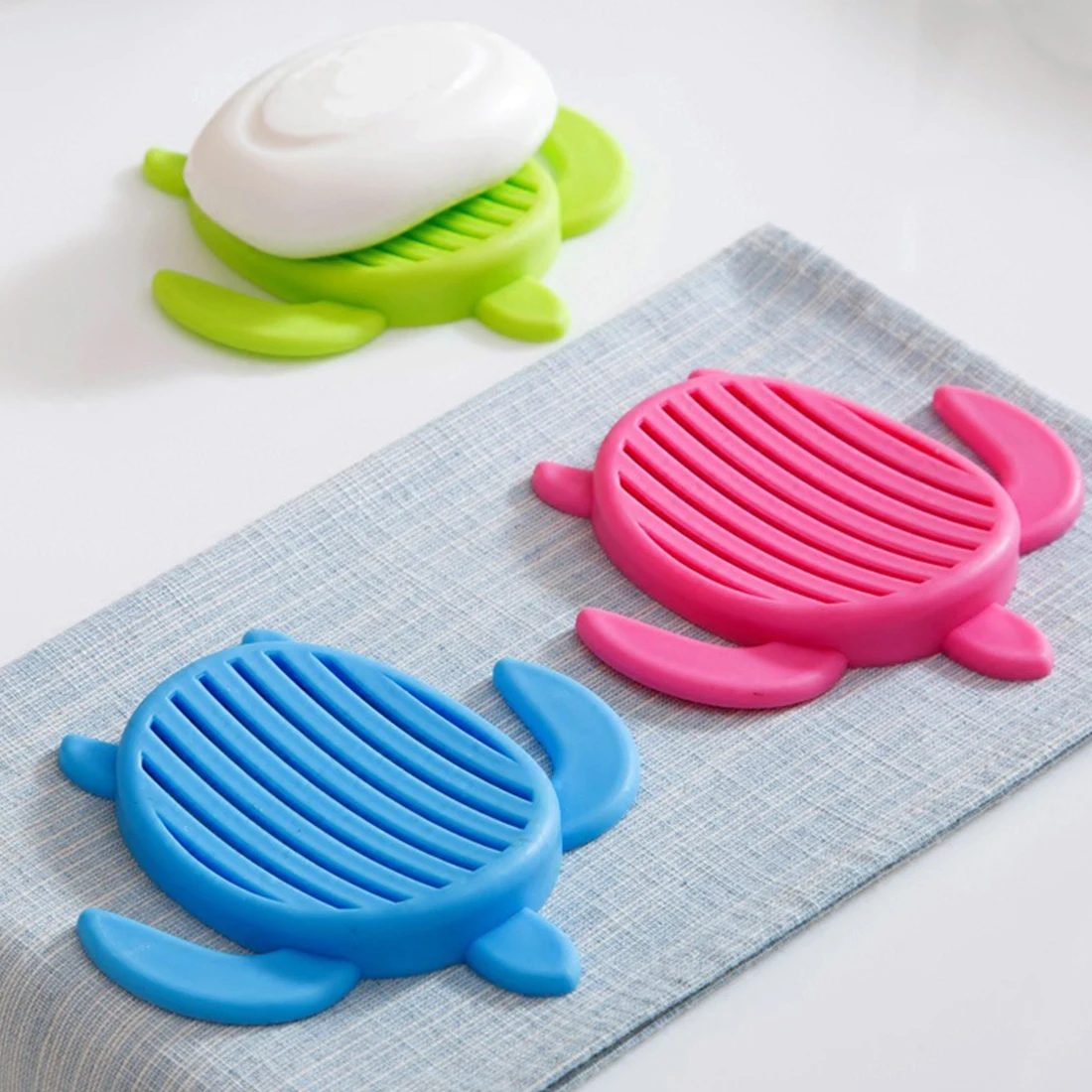 1PC Plastic Home Travel Soap Dishes Soap Holder Soap Box Tortoise/Smiling Face/Palm Shape With Cover Bathroom Accessories Set
1PC Plastic Home Travel Soap Dishes Soap Holder Soap Box Tortoise/Smiling Face/Palm Shape With Cover Bathroom Accessories Set