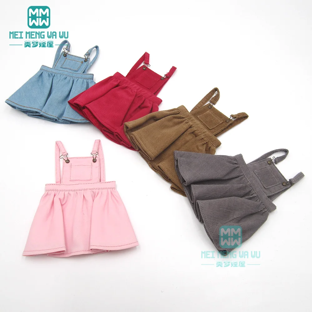 Clothes for doll fits 28-30cm 1/6 BJD YOSD doll accessories fashion strap dress pink, denim blue, khaki, rose red
Clothes for doll fits 28-30cm 1/6 BJD YOSD doll accessories fashion strap dress pink, denim blue, khaki, rose red