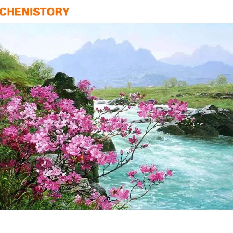 CHENISTORY Romantic River Landscape DIY Painting By Numbers Kits Acrylic Paint On Canvas Handpainted Home Wall Decor Art Picture
CHENISTORY Romantic River Landscape DIY Painting By Numbers Kits Acrylic Paint On Canvas Handpainted Home Wall Decor Art Picture