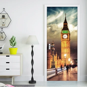 British Big Ben Night View 3D Door Sticker PVC Waterproof Wall Paper Self-adhesive Door Stickers Home Decor Mural De Parede 3D
British Big Ben Night View 3D Door Sticker PVC Waterproof Wall Paper Self-adhesive Door Stickers Home Decor Mural De Parede 3D