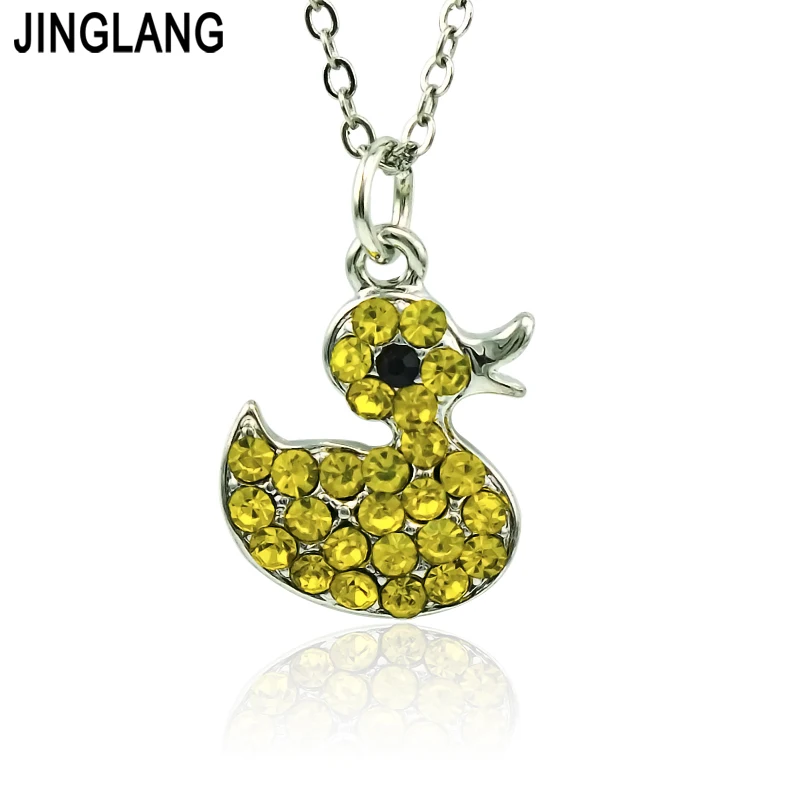 JINGLANG Fashion Animal Pendants Necklace Link Chain Rhinestone Duck Necklace For Girls Kids Jewelry Gifts
JINGLANG Fashion Animal Pendants Necklace Link Chain Rhinestone Duck Necklace For Girls Kids Jewelry Gifts