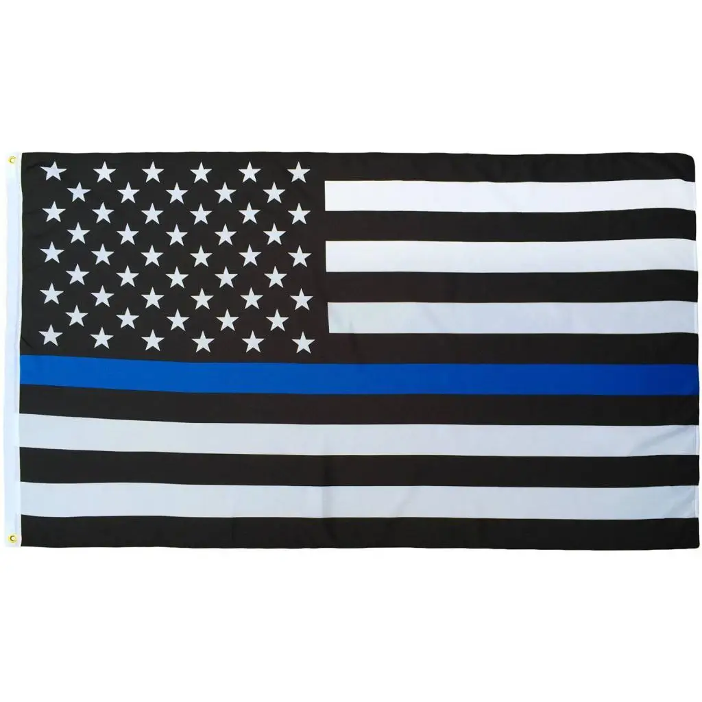 90 X 150cm USA Police Blue Line Memorial American 3ft X 5ft Flag Banners 90 X 150cm USA Police Blue Line Memorial American 3ft X 5ft Flag Banners