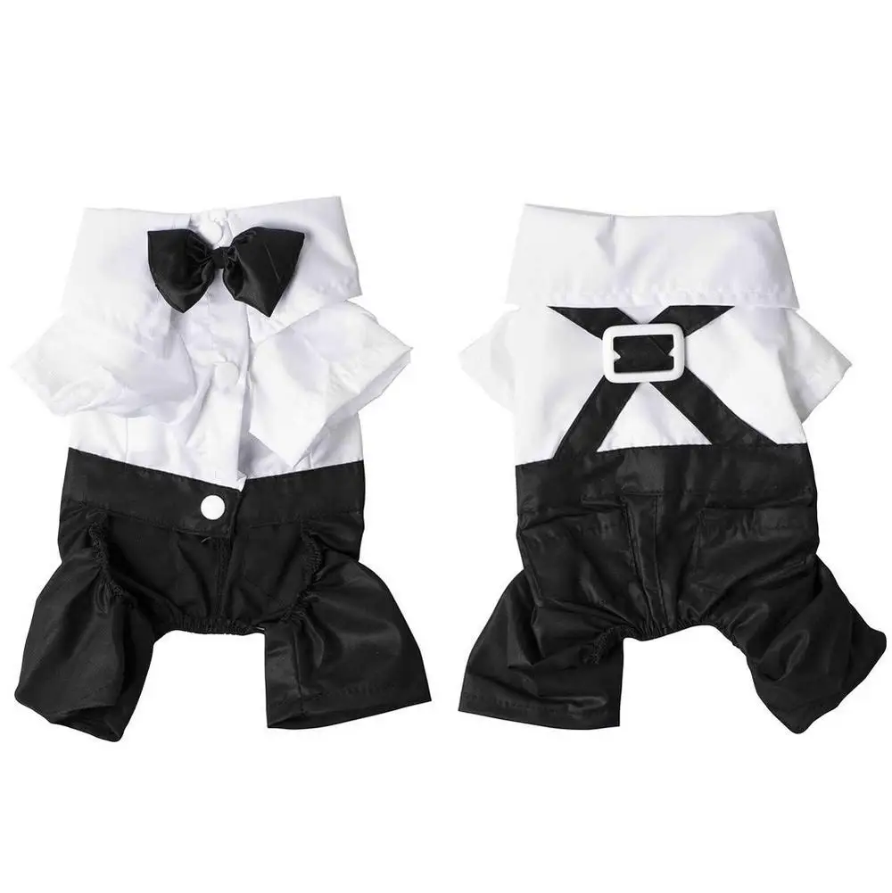 Spring Autumn Dog Cat Clothes Black Gentleman Strap Suit Dog Jumpsuit Wedding Apparel Bow Tie Tuxedo Shirt Wholesale XL 20E
Spring Autumn Dog Cat Clothes Black Gentleman Strap Suit Dog Jumpsuit Wedding Apparel Bow Tie Tuxedo Shirt Wholesale XL 20E